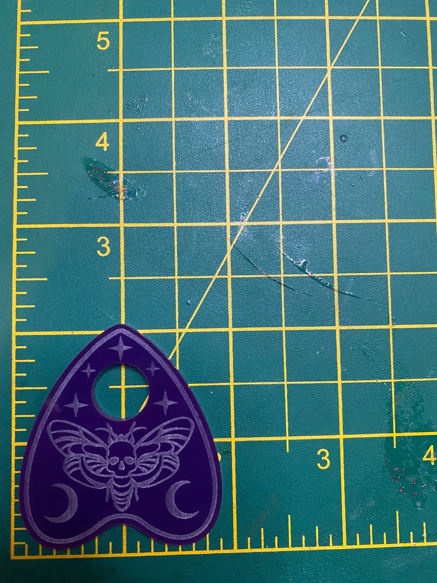 2” Death Head Moth Planchette Silicone Mould