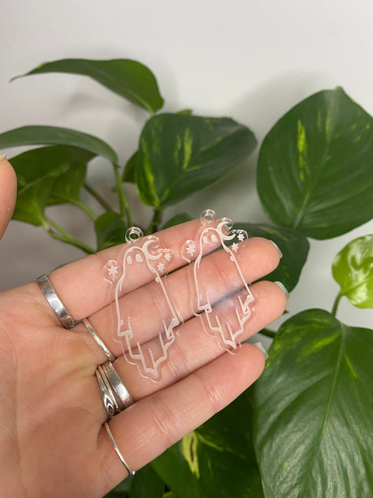 2” Night Ghost Earrings Silicone Mould