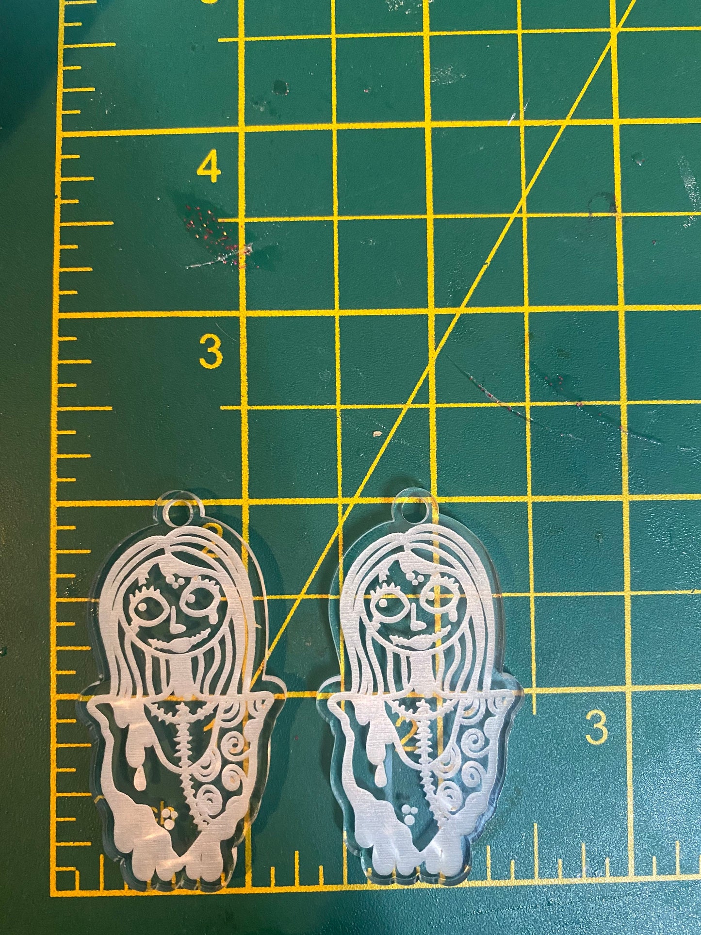 2” Gloopy Sall Earrings Silicone Mould