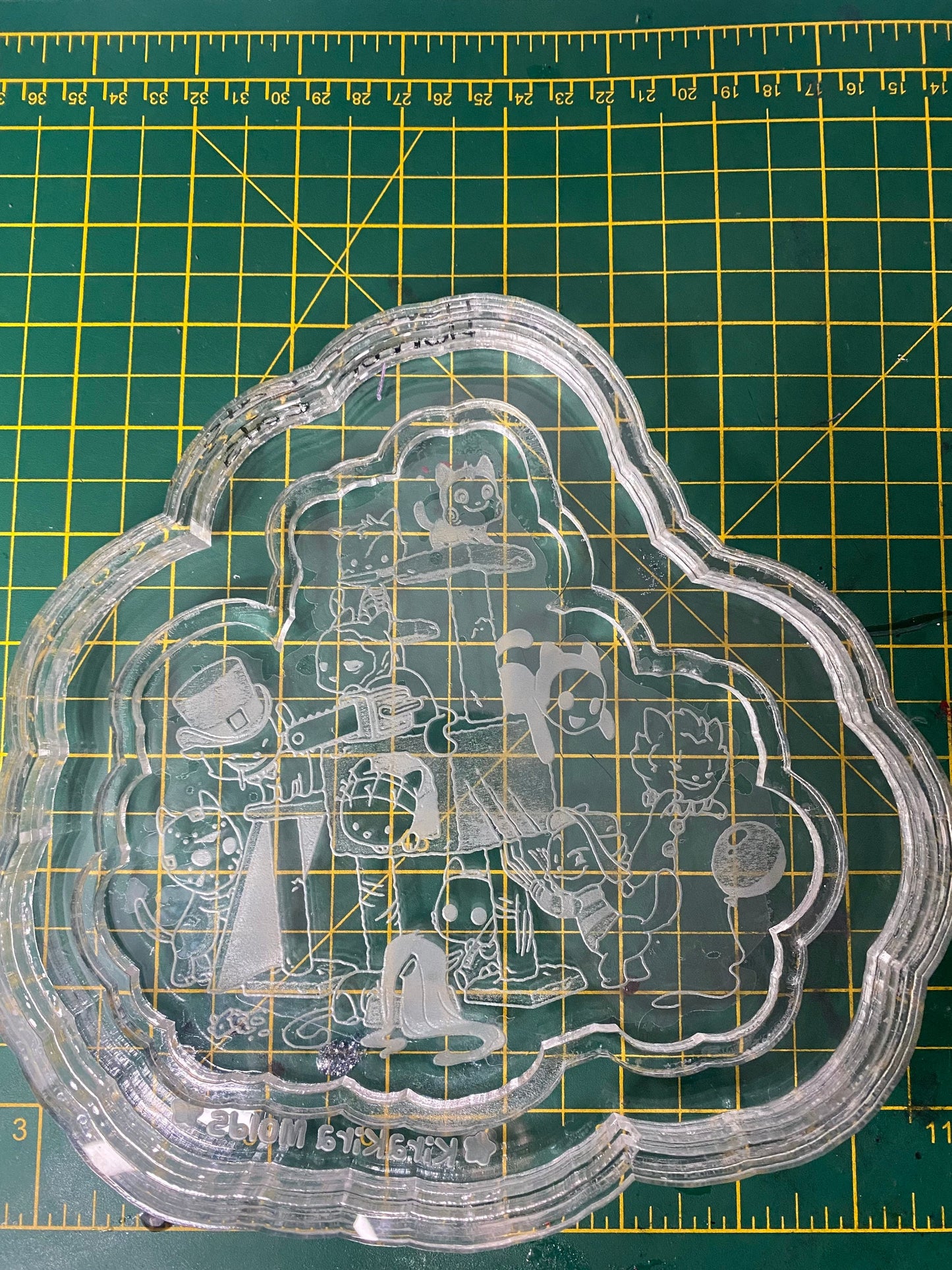 6” Horror Cats Tray Silicone Mould