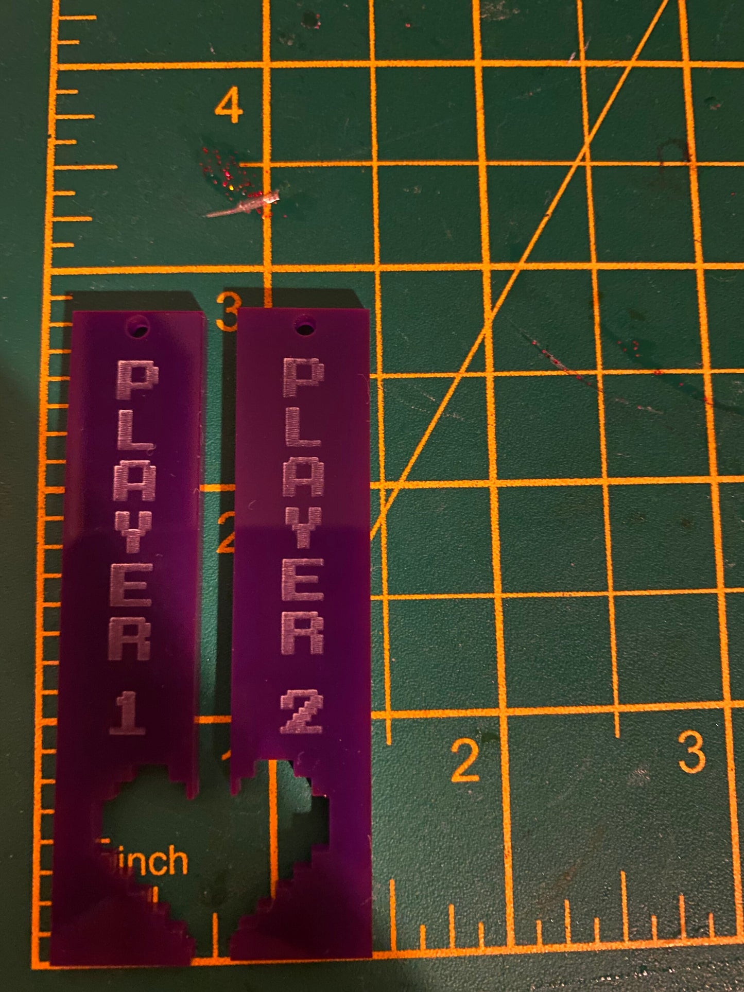 Player 1 and 2 Keyring Silicone Mould