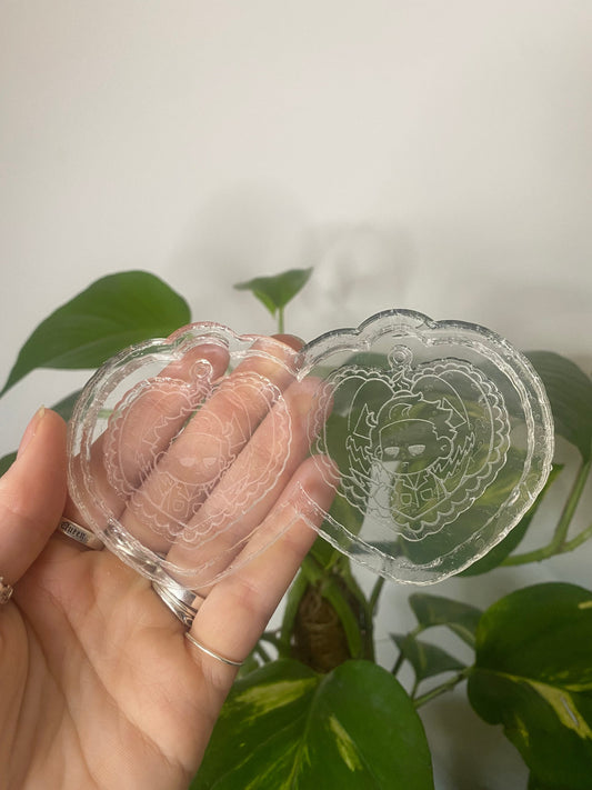 2” Pumpkin Horror Guy Earrings Silicone Mould