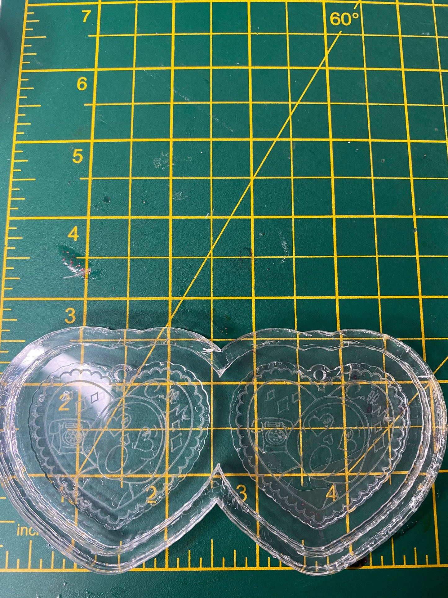 2” Call Me Earrings Silicone Mould