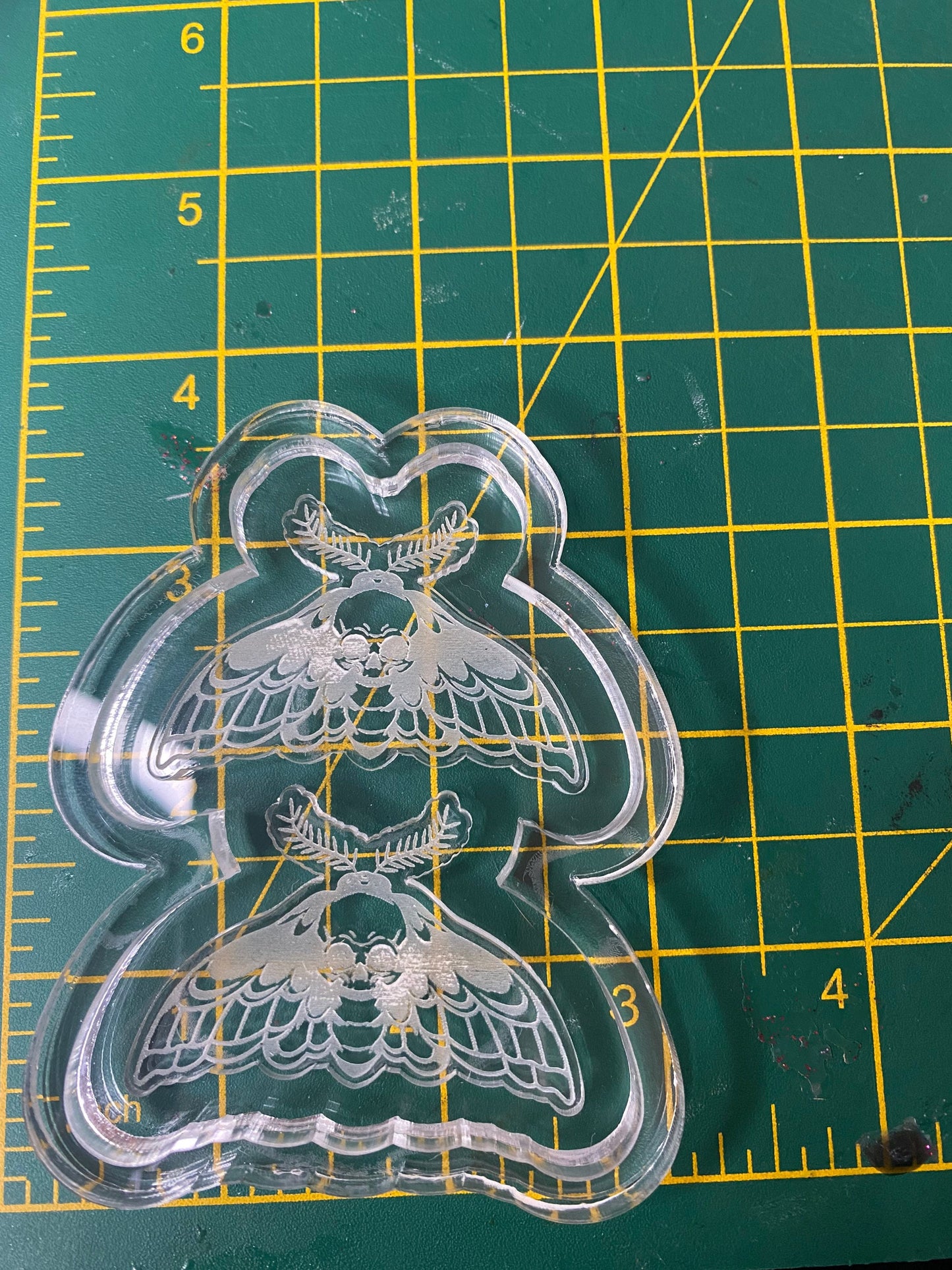 2” Skull Moths Silicone Mould