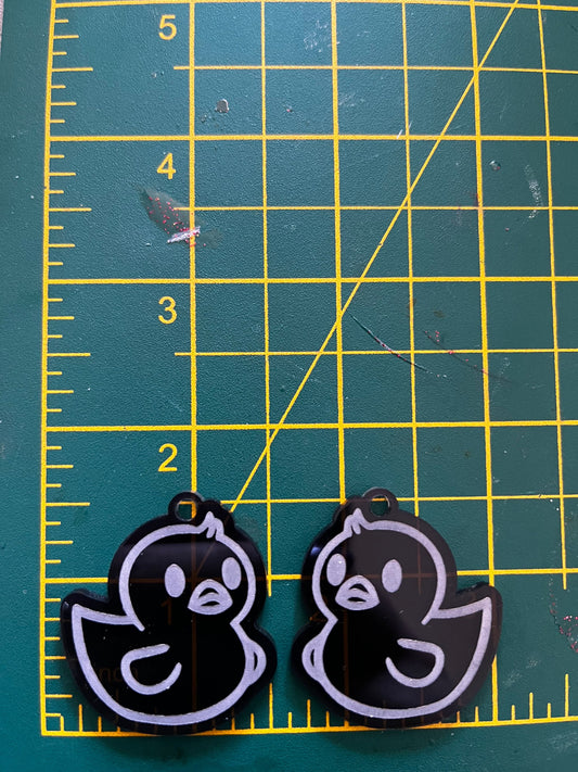 1.5” Rubber Duck Earrings Silicone Mould