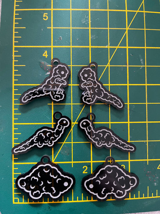 1.5” Nug Dino Earrings Palette Silicone Mould