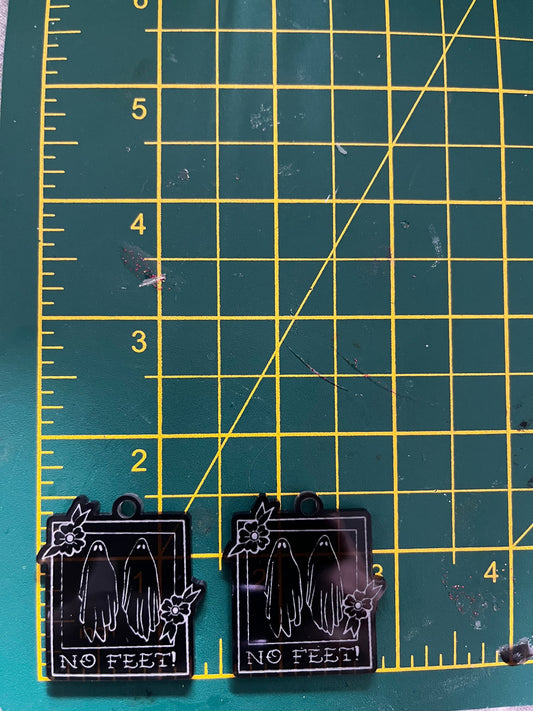 1.5” No Feet Earrings Silicone Mould