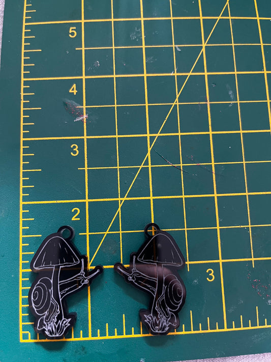 1.5” Snail Mushie Earrings Silicone Mould