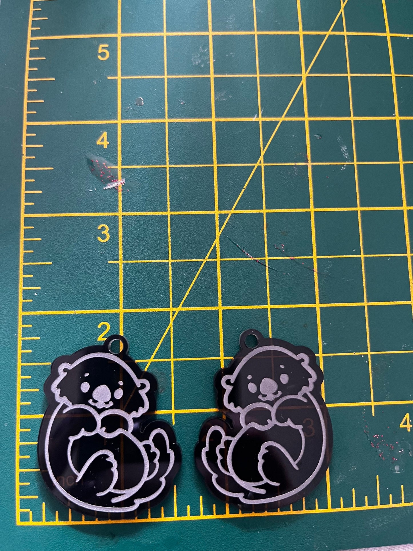 1.5” Otter Earrings Silicone Mould