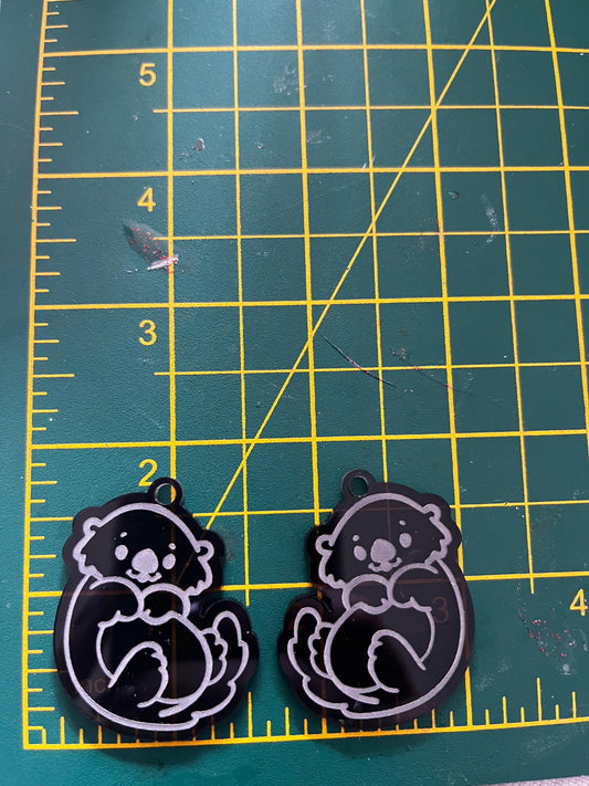 1.5” Otter Earrings Silicone Mould