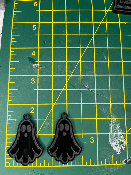 1.5” Shocked Ghost Earrings Silicone Mould