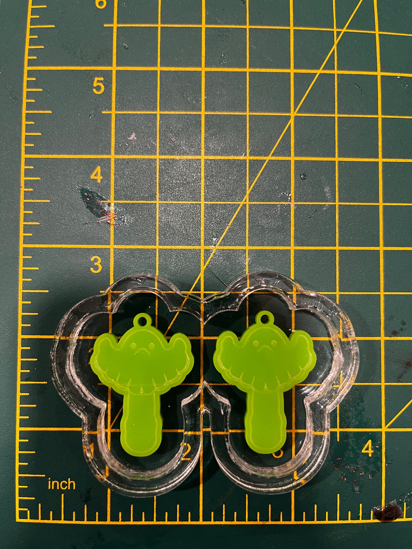 1.5” Ghost Mushroom Earrings Silicone Mould
