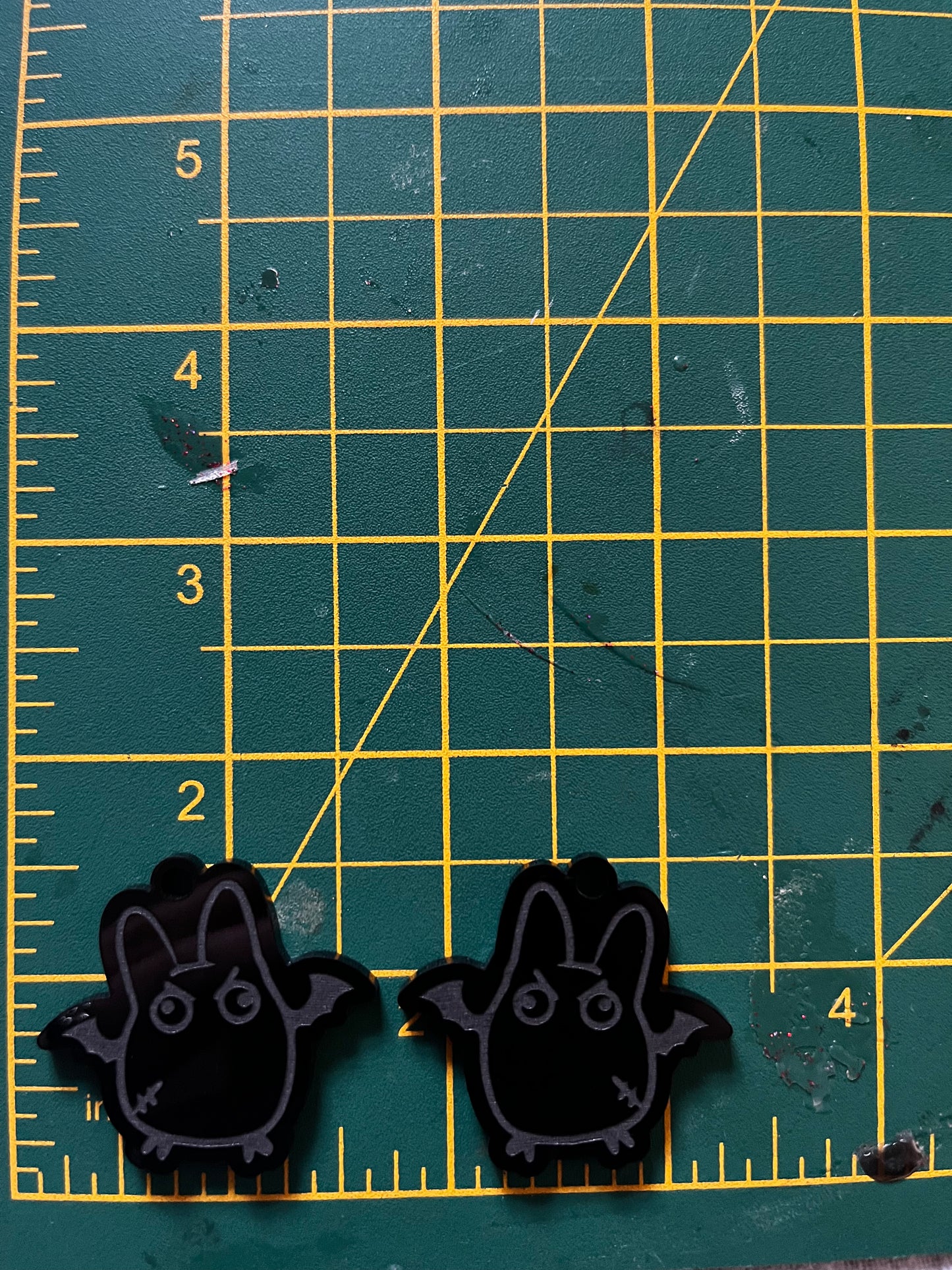 1.5” Zombie Bat Forest Spirit Earrings Silicone Mould