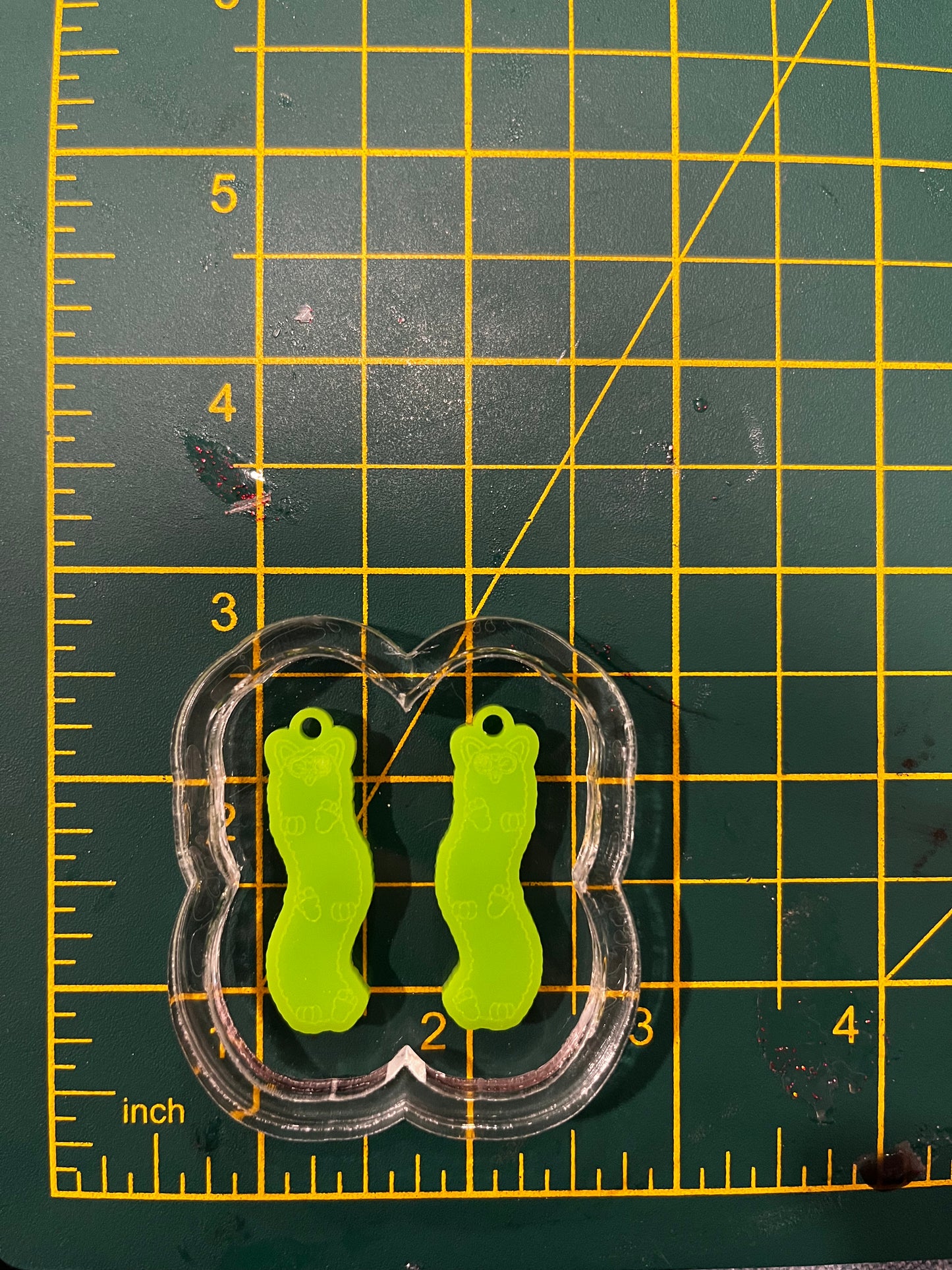 1.5” Long Furby Earrings Silicone Mould