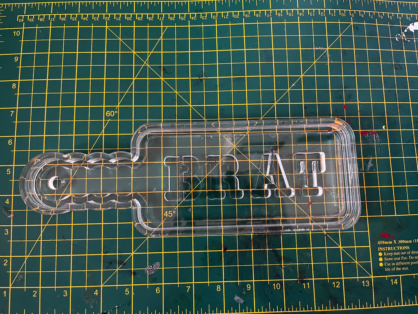 10” Brat Paddle Silicone Mould