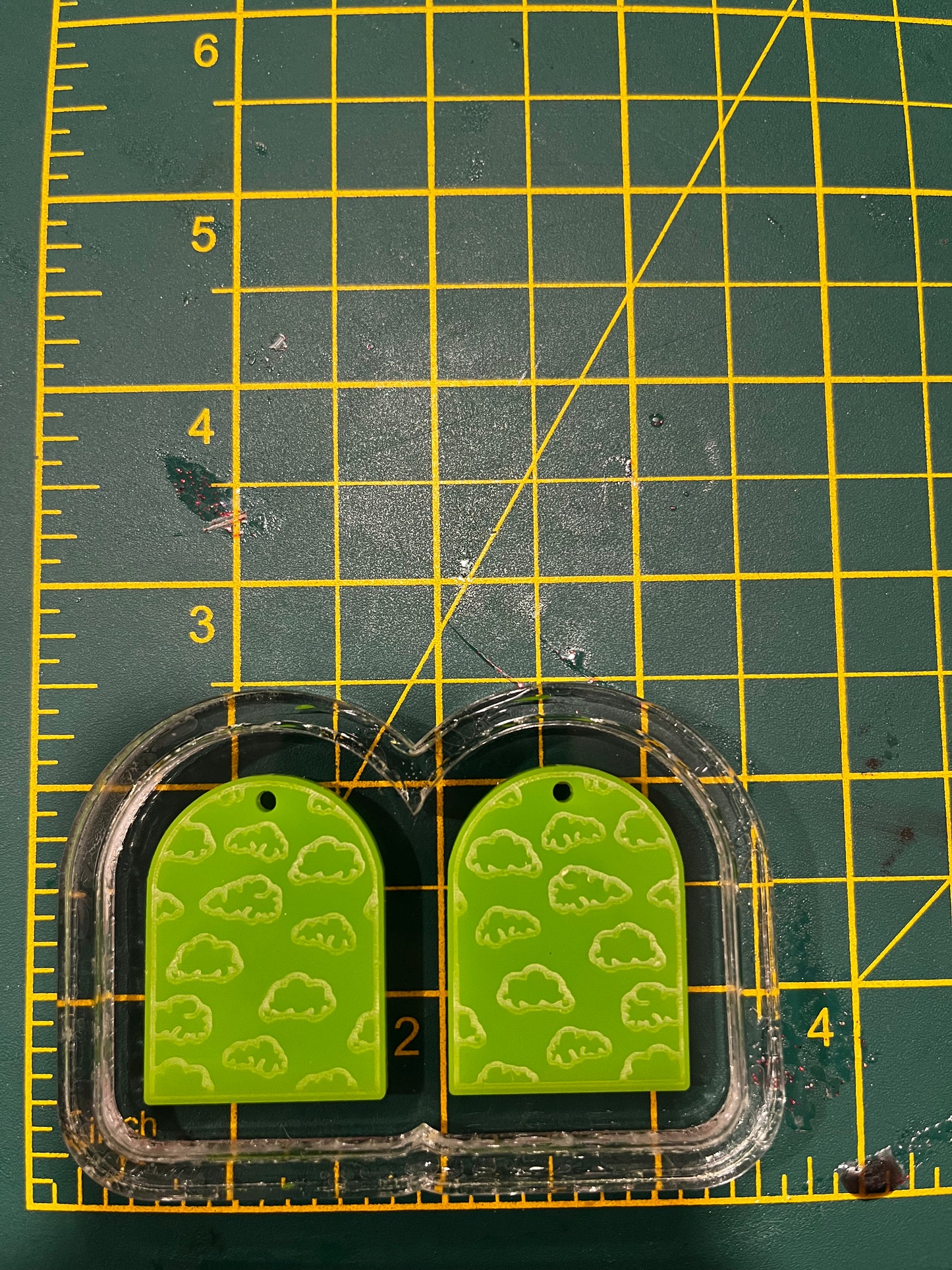 1.5” Cloud Arch Earrings Silicone Mould