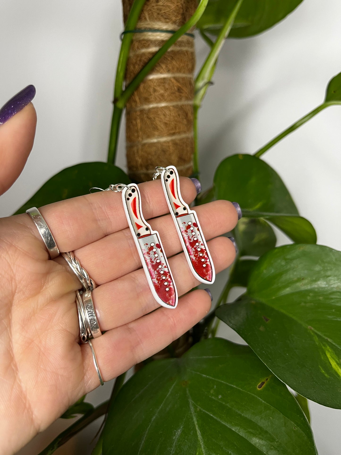 Machete Acrylic Earrings