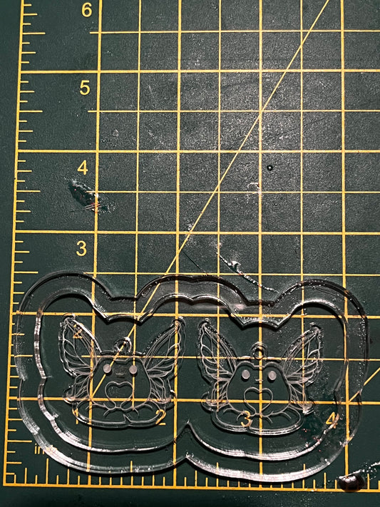 1.5” Fairy Frog Earrings Silicone Mould