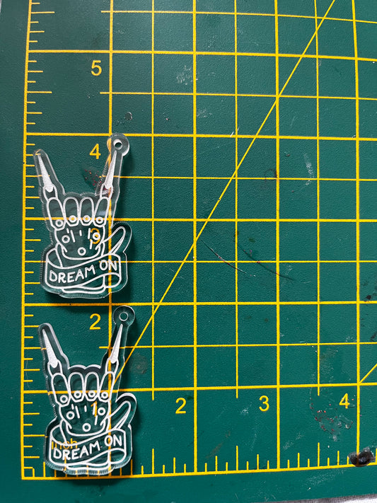 2” Dream On Earrings Silicone Mould