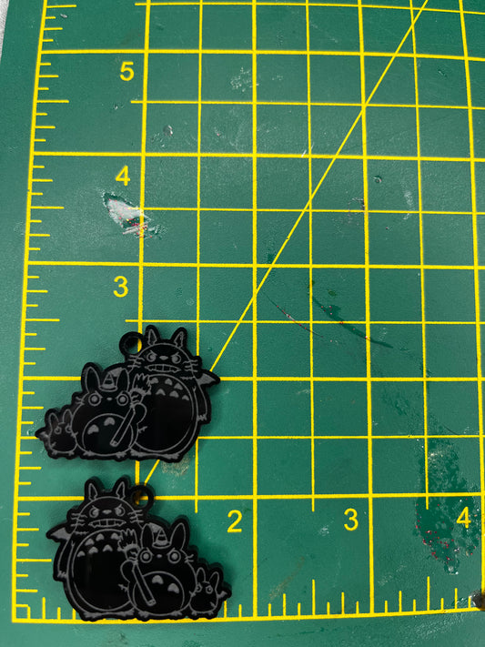 1.5” Spooky Forest Spirit Trio Earrings Silicone Mould