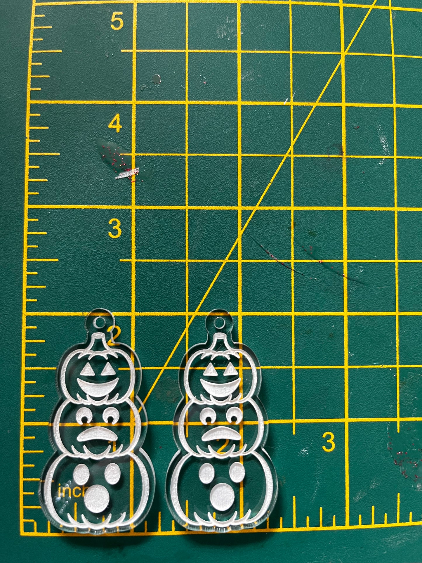 2” Pumpkin Stack Earrings Silicone Mould