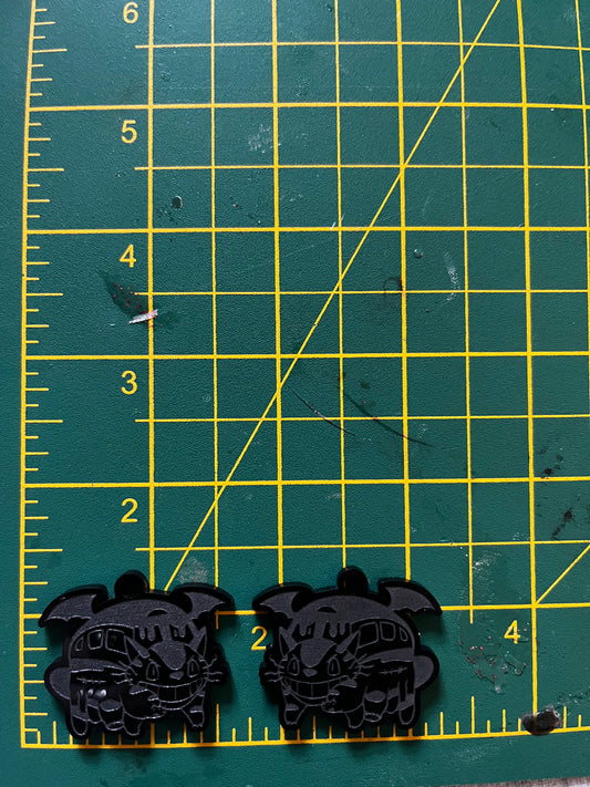 1.5” Bat Cat Bus Earrings Silicone Mould
