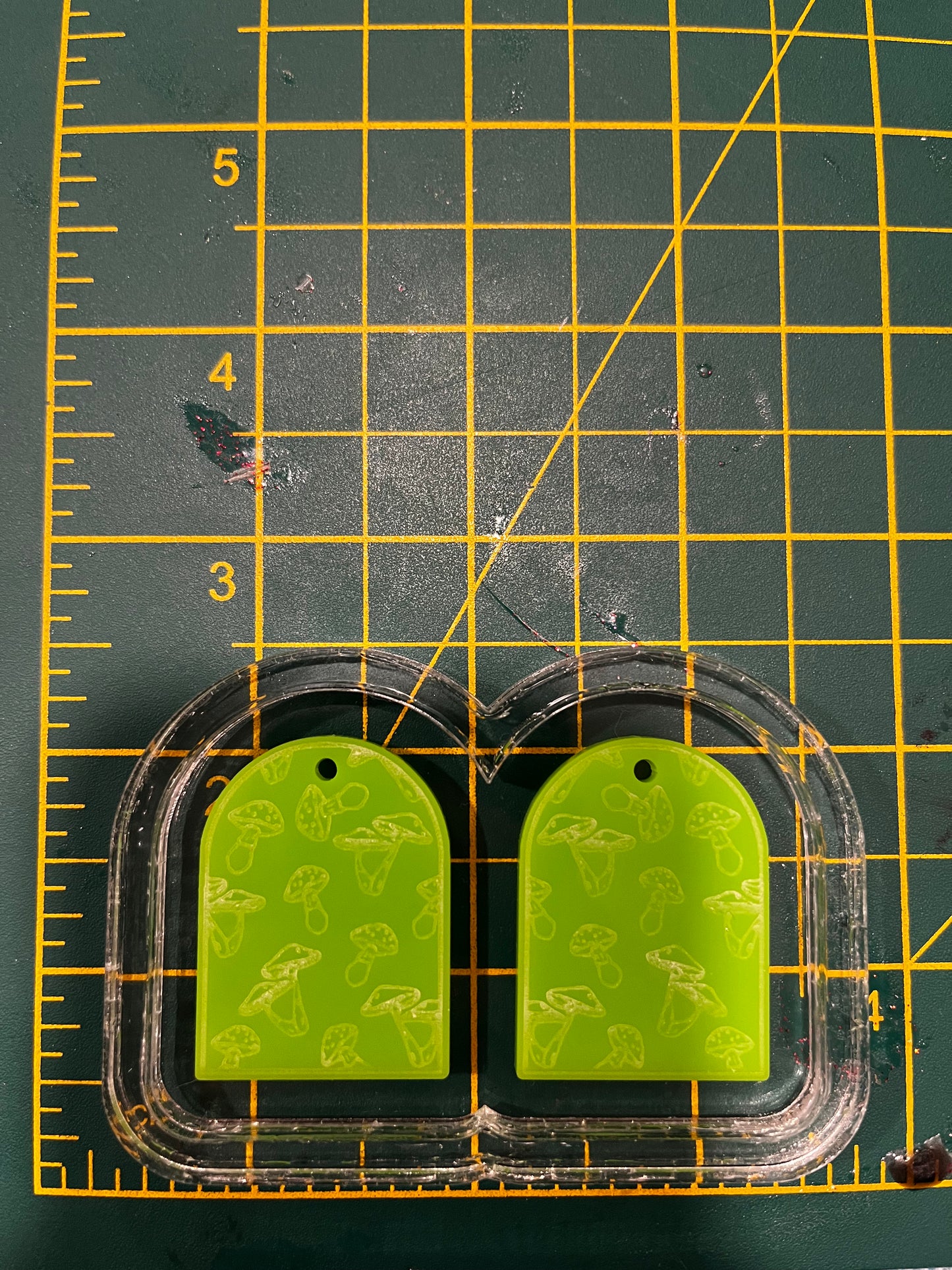 1.5” Mushroom Arch Earrings Silicone Mould