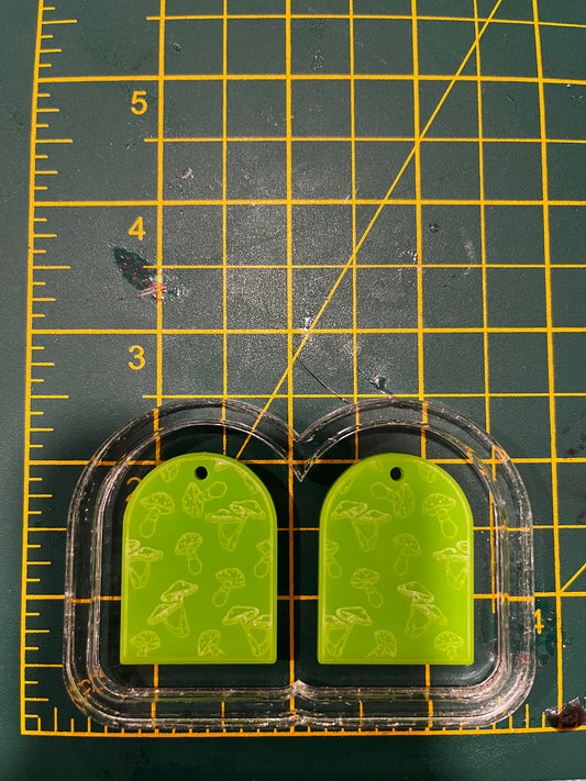 1.5” Mushroom Arch Earrings Silicone Mould
