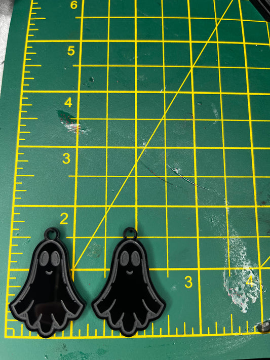 1.5” Happy Ghost Earrings Silicone Mould