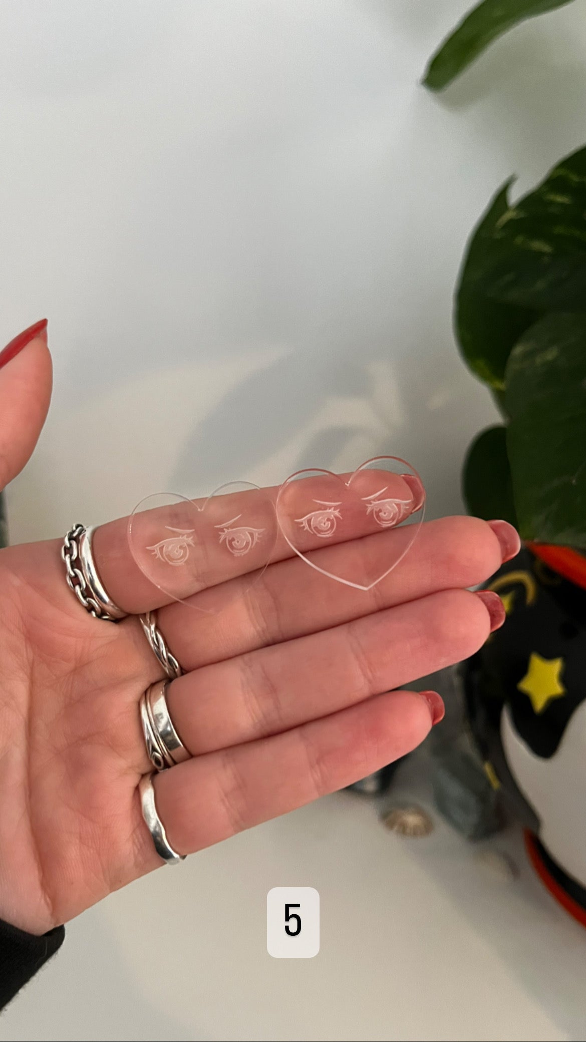 Anime Eye Hearts Silicone Mould