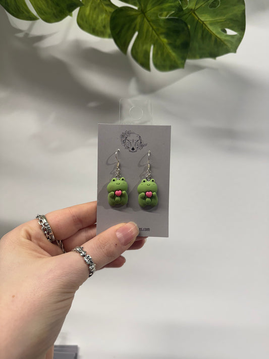 Frogs Acrylic Earrings