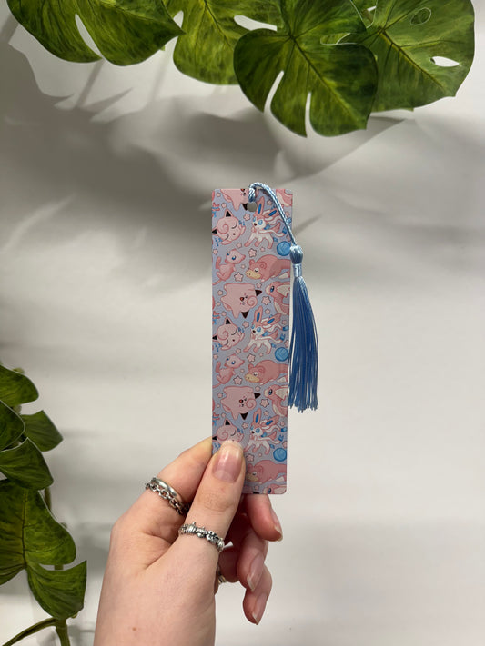 Pink Monsters Metal Bookmark
