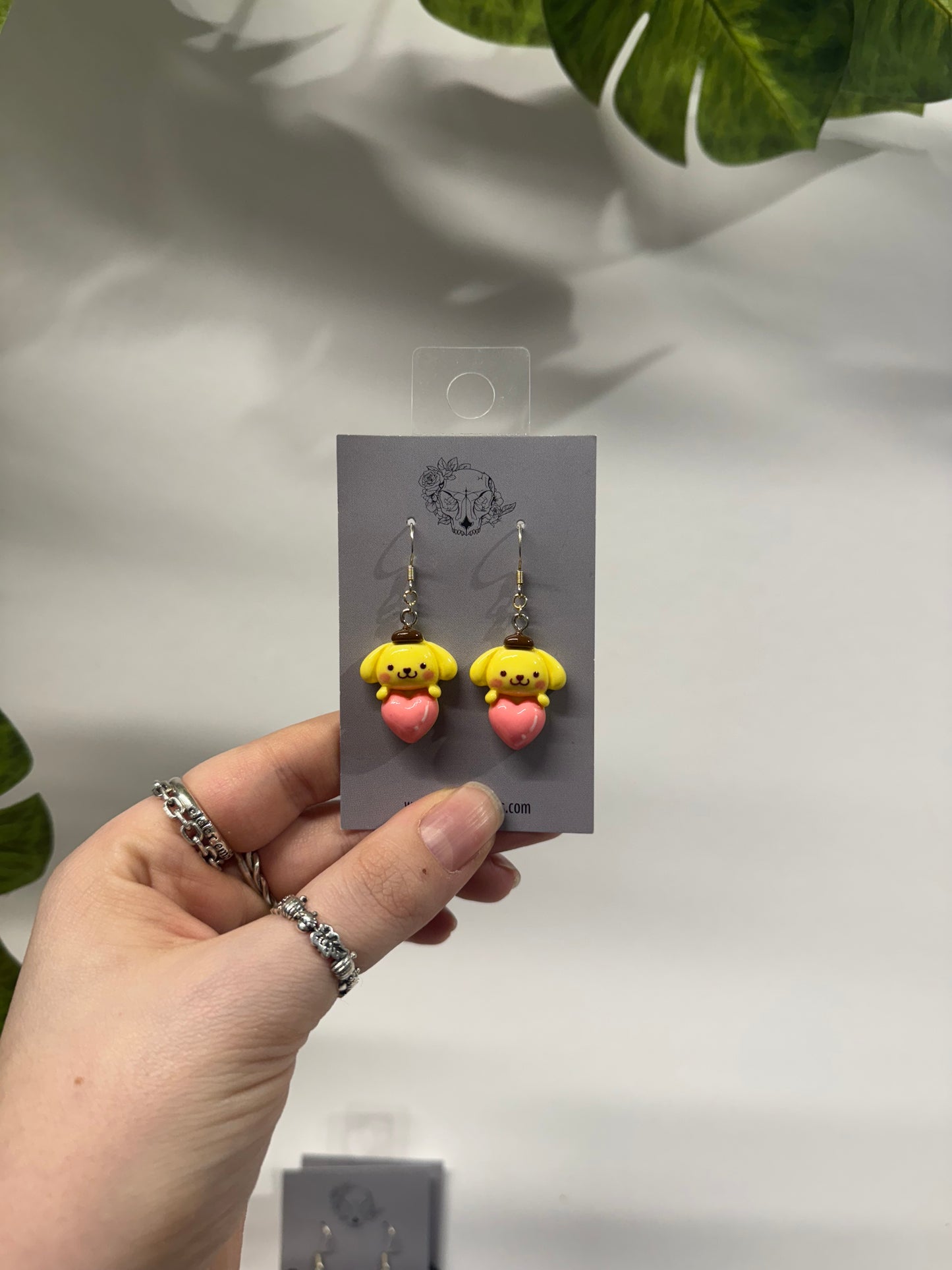 Pom Acrylic Earrings