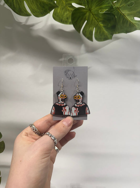 Glasses Clown Acrylic Earrings