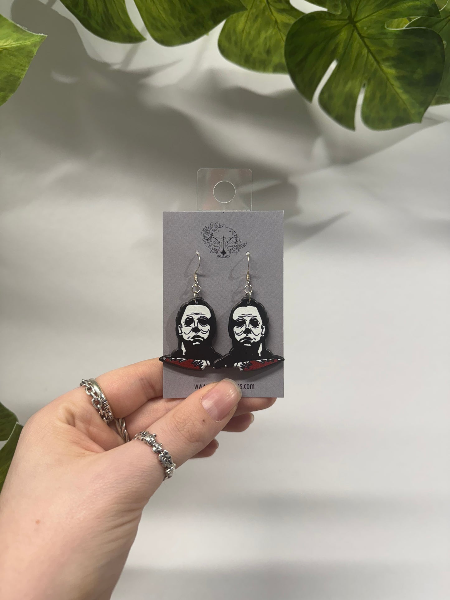 Mike Acrylic Earrings