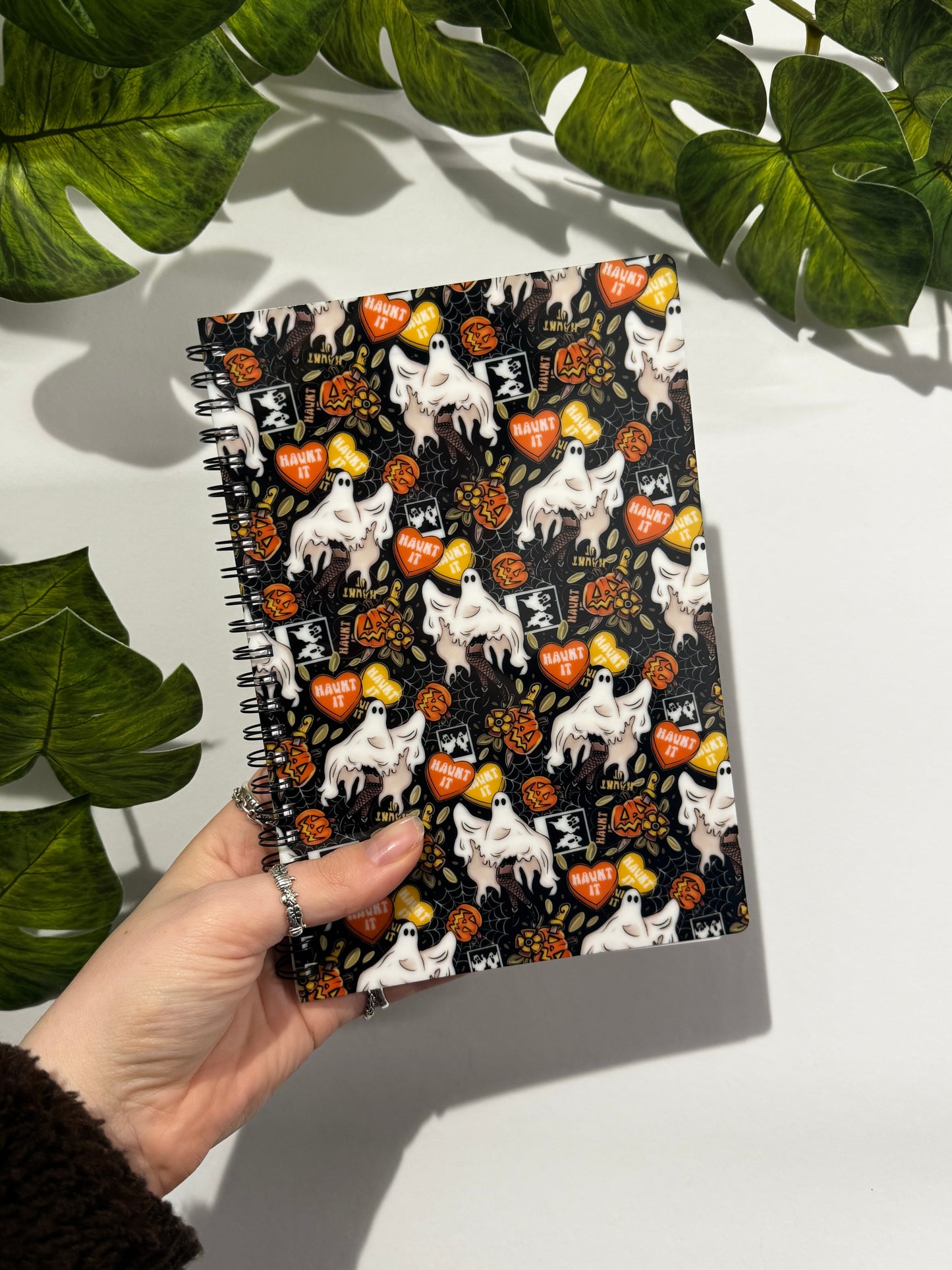 A5 Pin-Up Ghost Lined Notebook