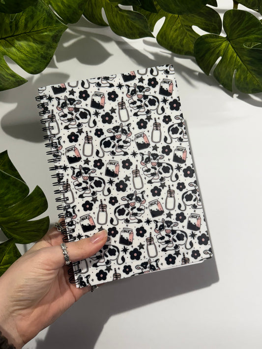 A5 2 Headed Cow Lined Notebook