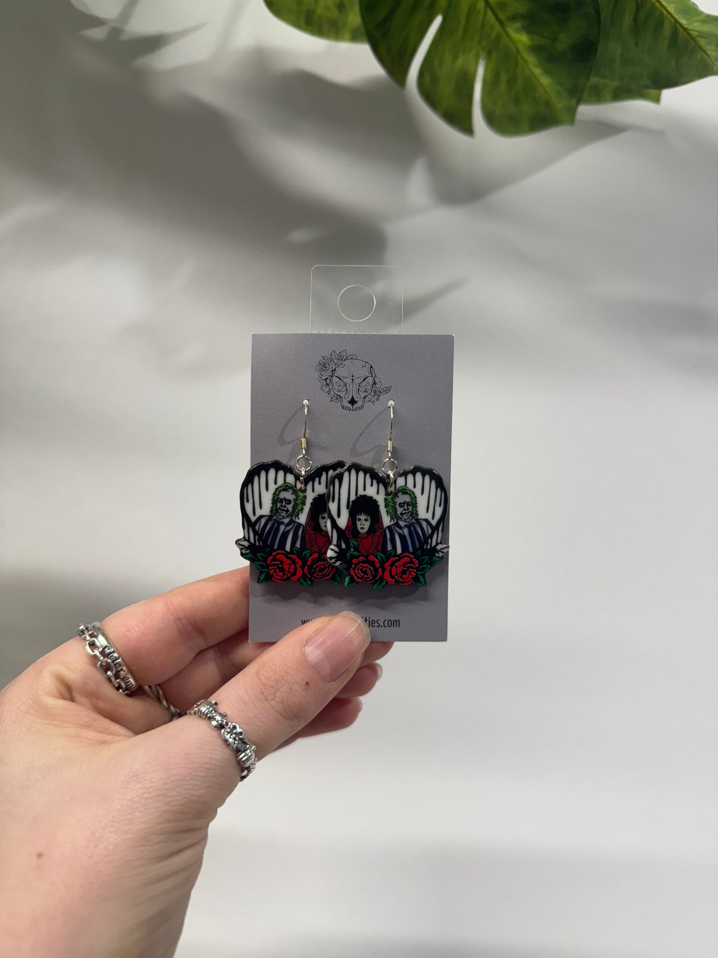 Juice Hearts Acrylic Earrings