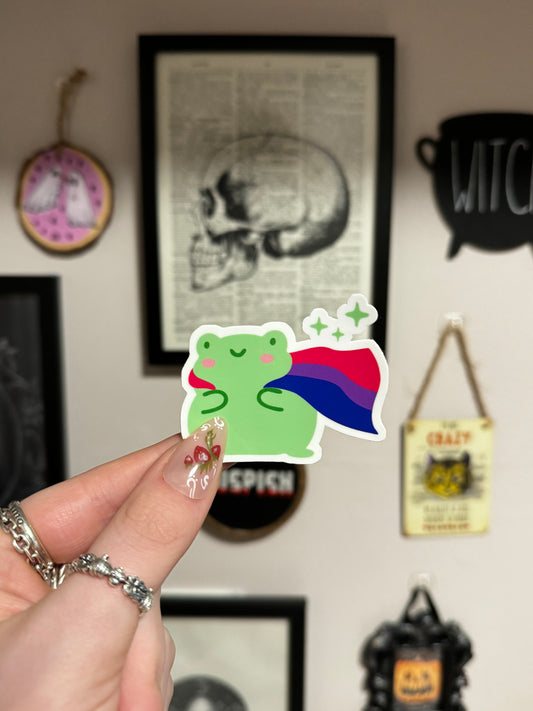 Bisexual Frog Sticker