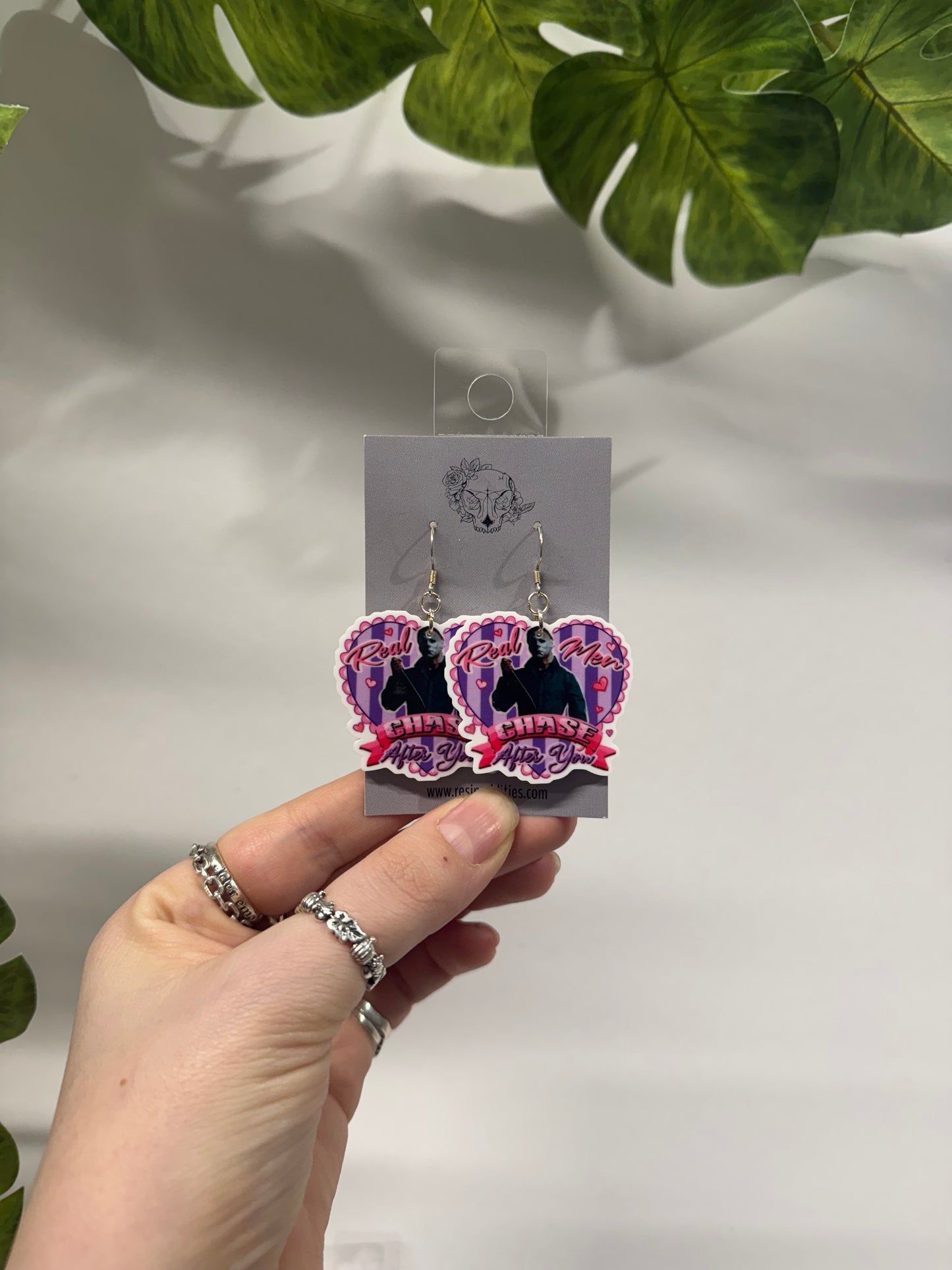 Real Men Chase Acrylic Earrings