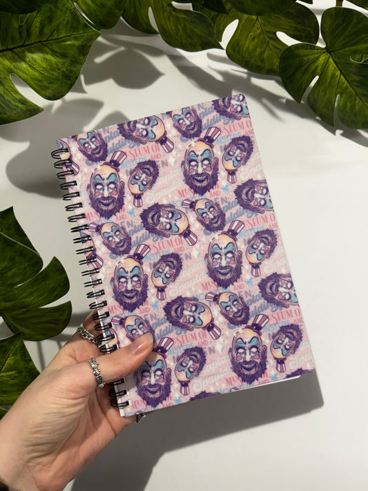 A5 Creepy Clown Lined Notebook