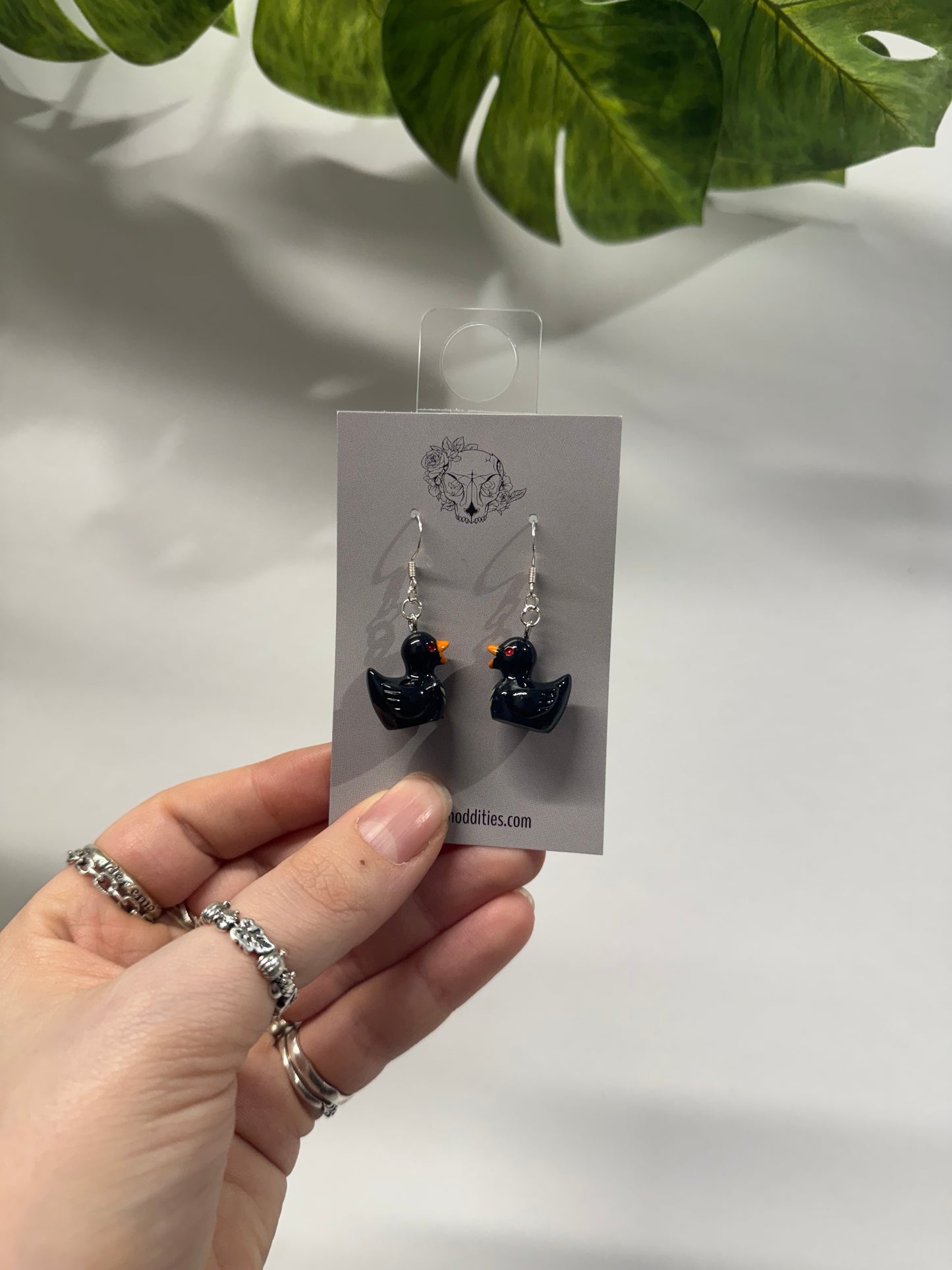Spooky Ducks Acrylic Earrings