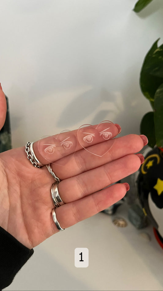 Anime Eye Hearts Silicone Mould