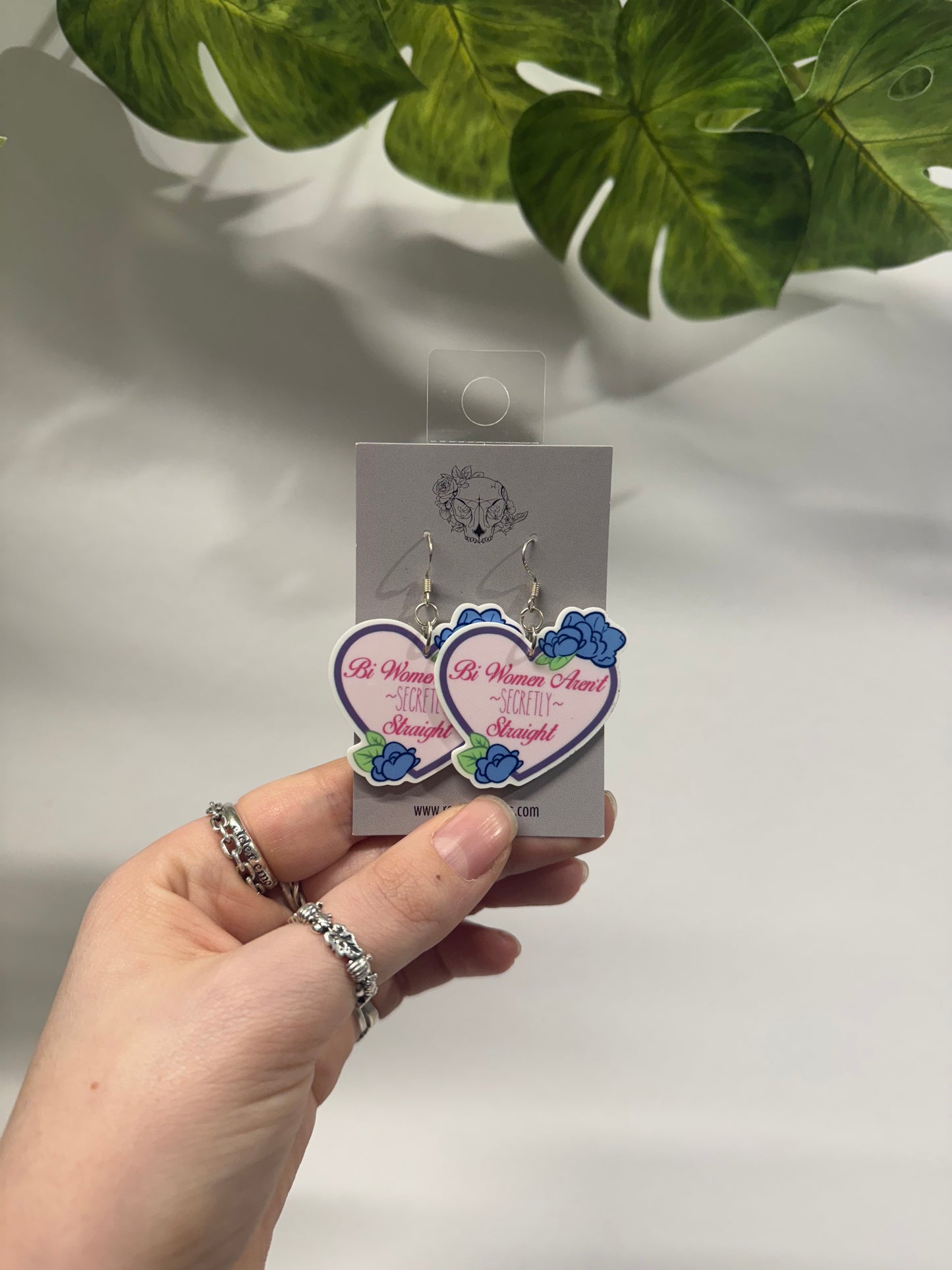 Bi Women Acrylic Earrings