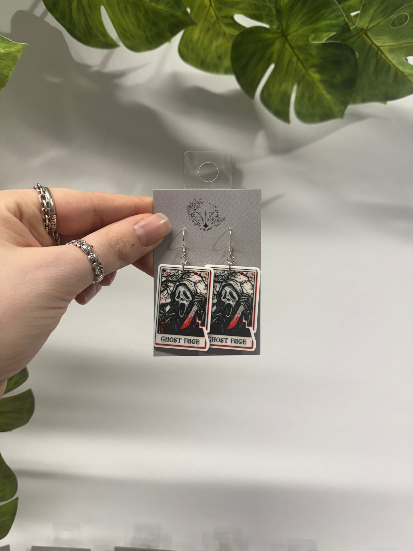 Spooky Tarot Acrylic Earrings