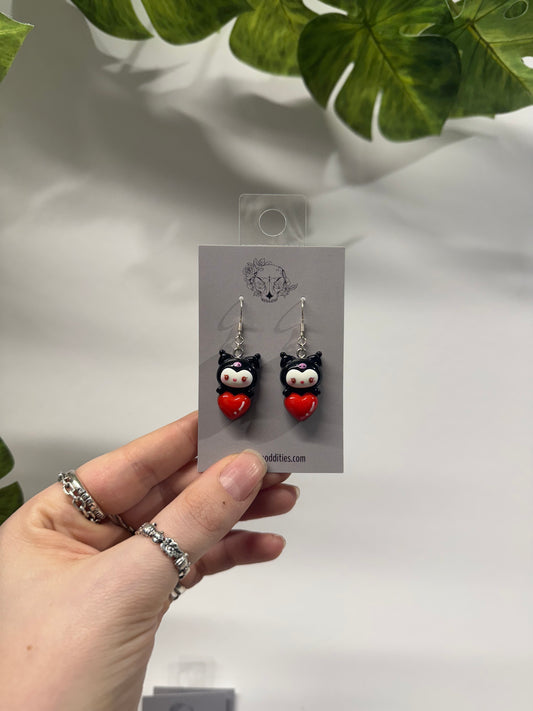 Black Kuro Acrylic Earrings
