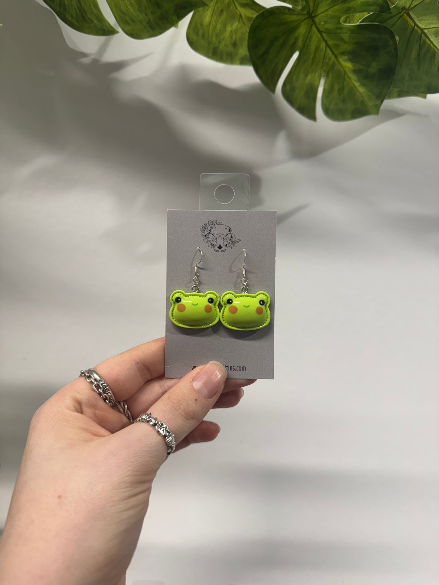 Plushie Frogs Acrylic Earrings
