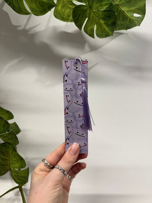 Purple Monster Metal Bookmark
