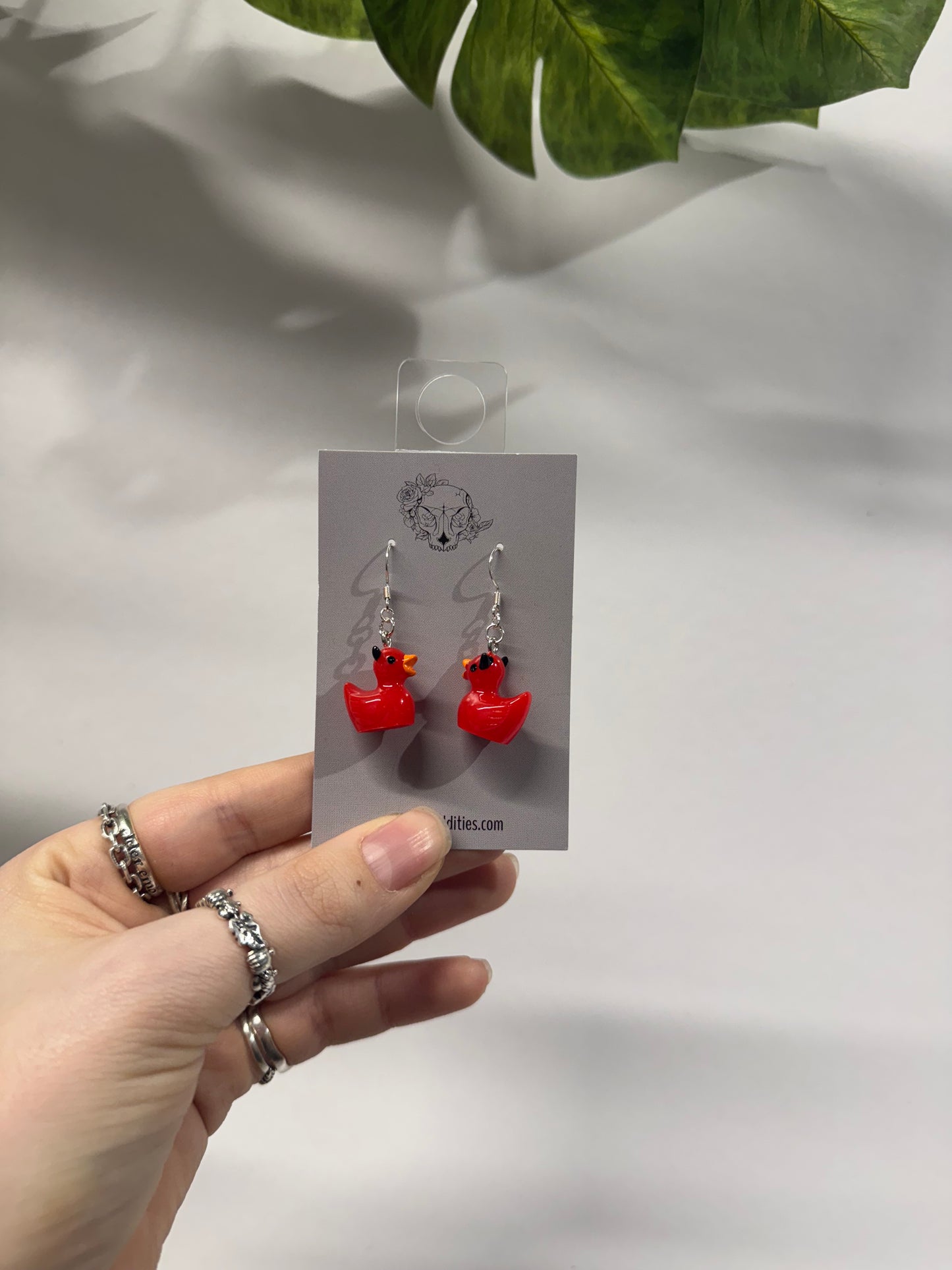 Devil Ducks Acrylic Earrings