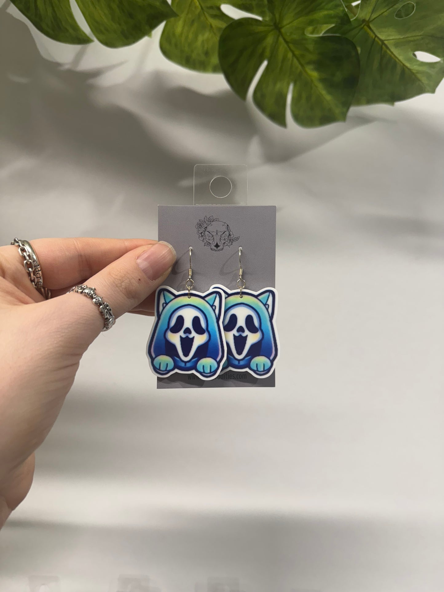 Mask Cats Acrylic Earrings